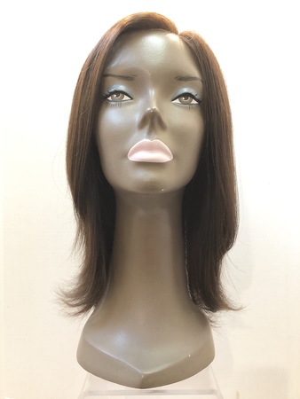 Medium Lace Front Wig (Cappuccino) - Ladies Human Hair Wigs Gallery