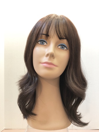 Long Lace Front Wig (Cappuccino) - Item 5305 - Ladies Human Hair Wigs  Gallery